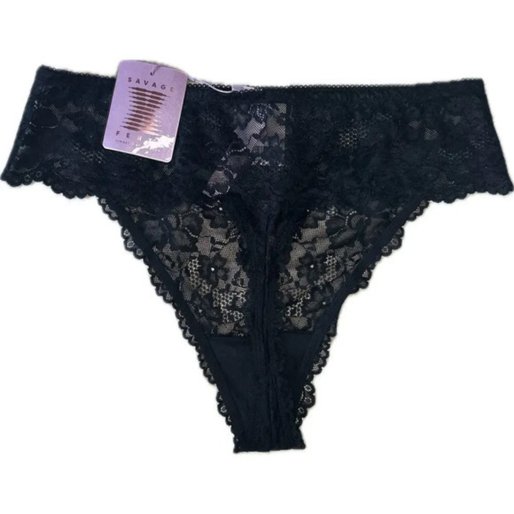 Savege X  Fenty by  Rihanna  LOVESTRUCK LACE THONG PANTY plus size‎ 1X